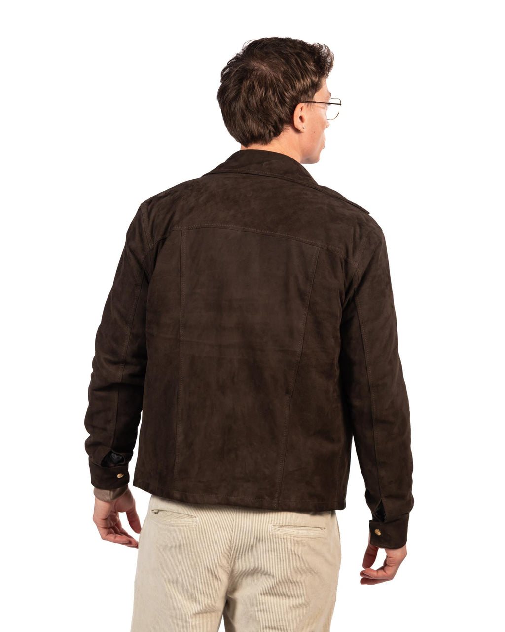 Berti mode colletion giubbino in pelle marrone