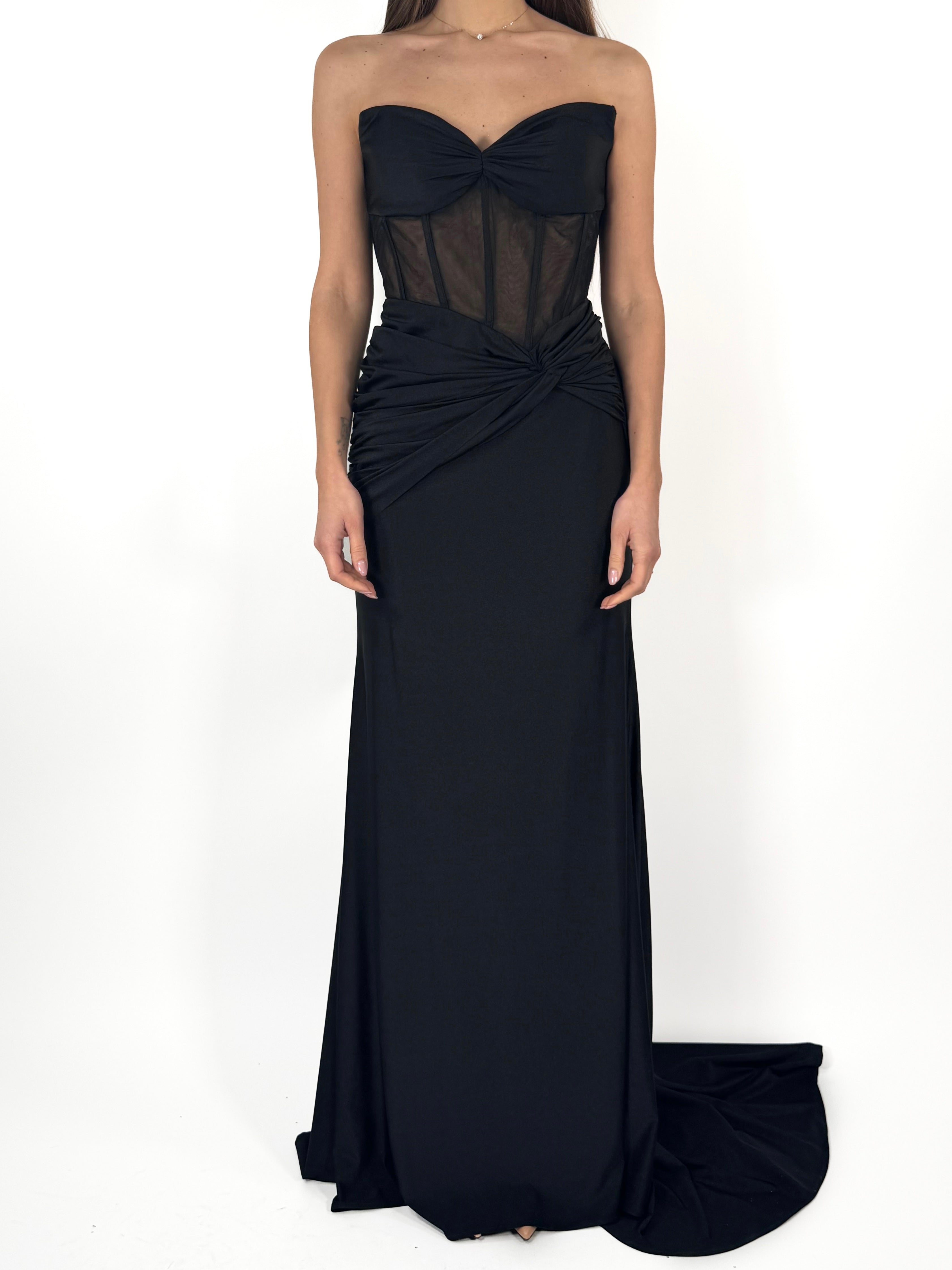 Abito a sirena nero - Berti Mode Collection