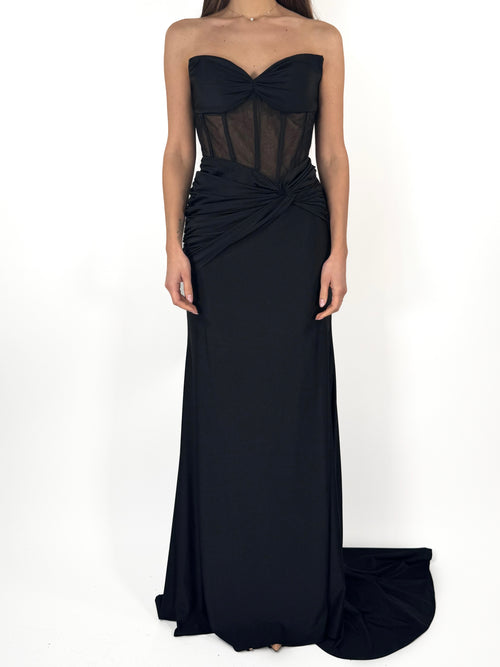 Abito a sirena nero - Berti Mode Collection