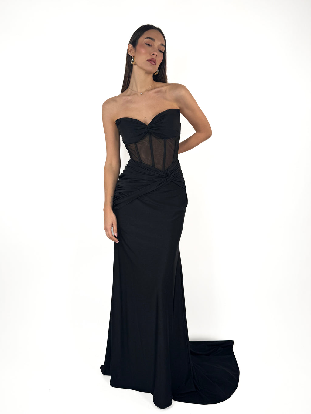 Abito a sirena nero - Berti Mode Collection