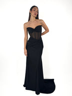 Abito a sirena nero - Berti Mode Collection