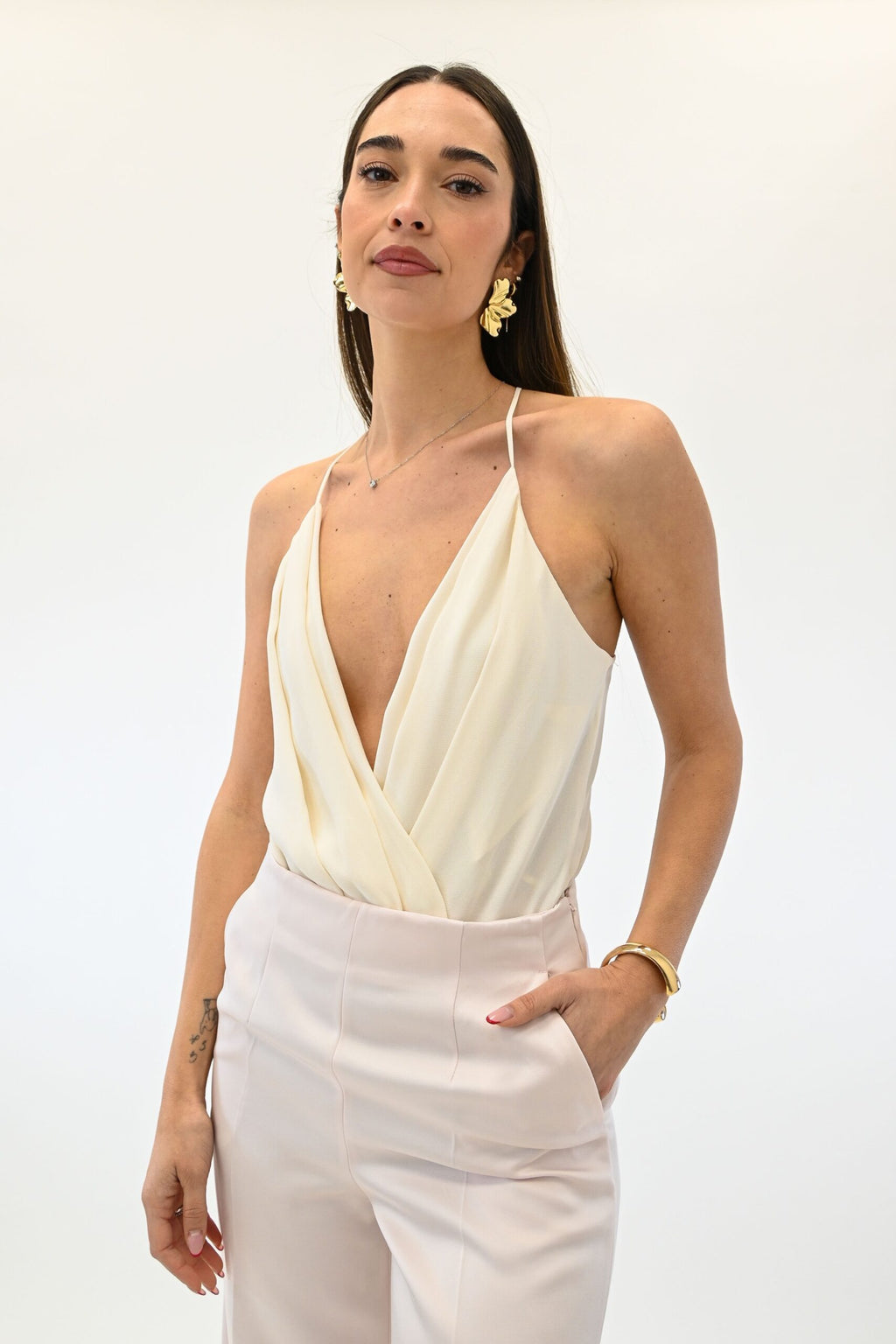 Elisabetta Franchi body bianco