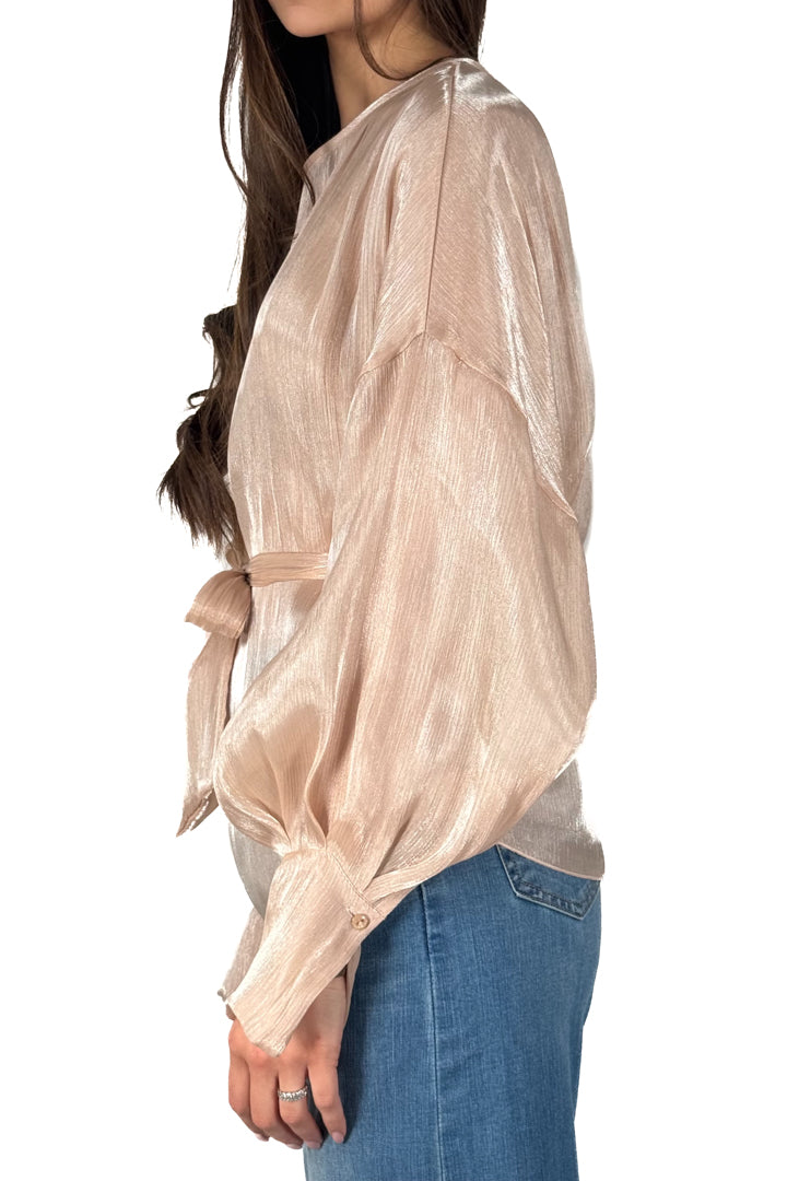 Blusa in Chiffon Semitrasparente avorio - Souvenir