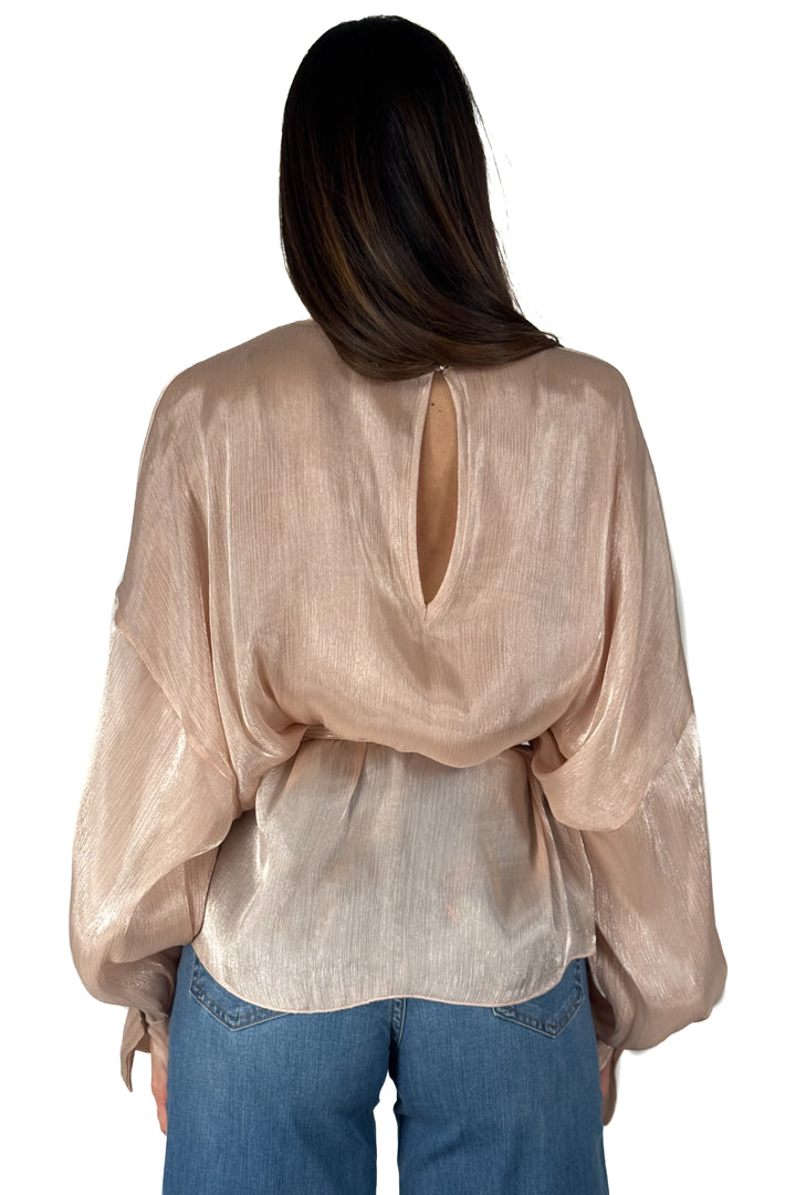 Blusa in Chiffon Semitrasparente avorio - Souvenir
