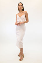 Twinset abito midi rosa