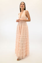 Twinset abito lungo rosa