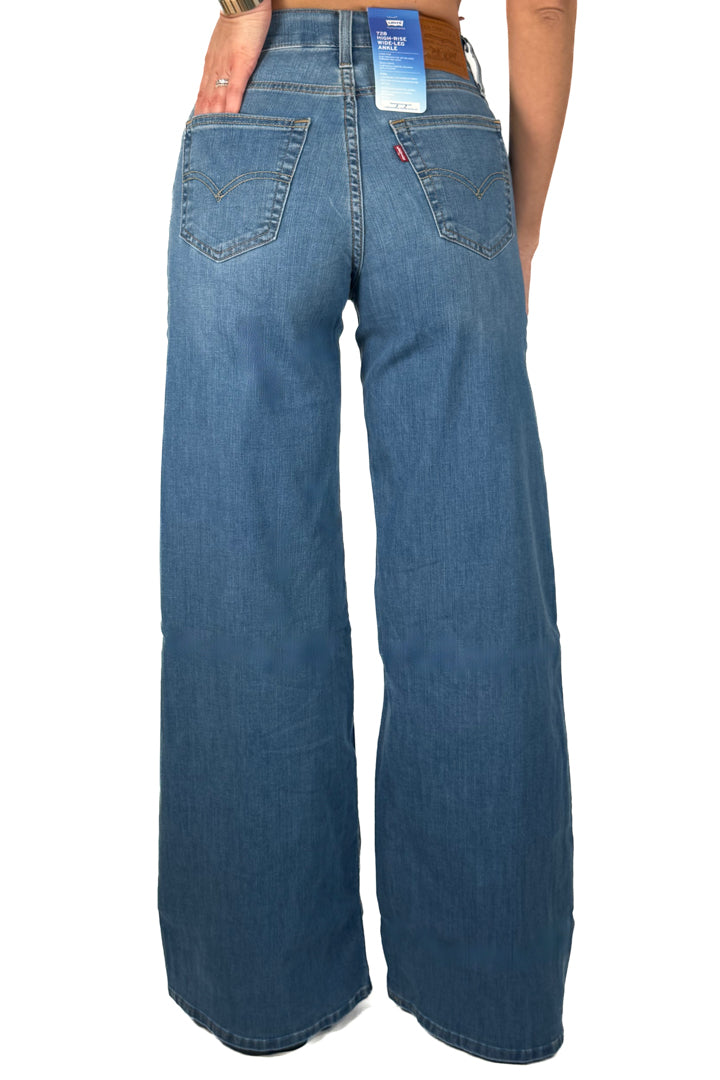 Jeans Levi's® Wide Leg – Denim Medio Lavato