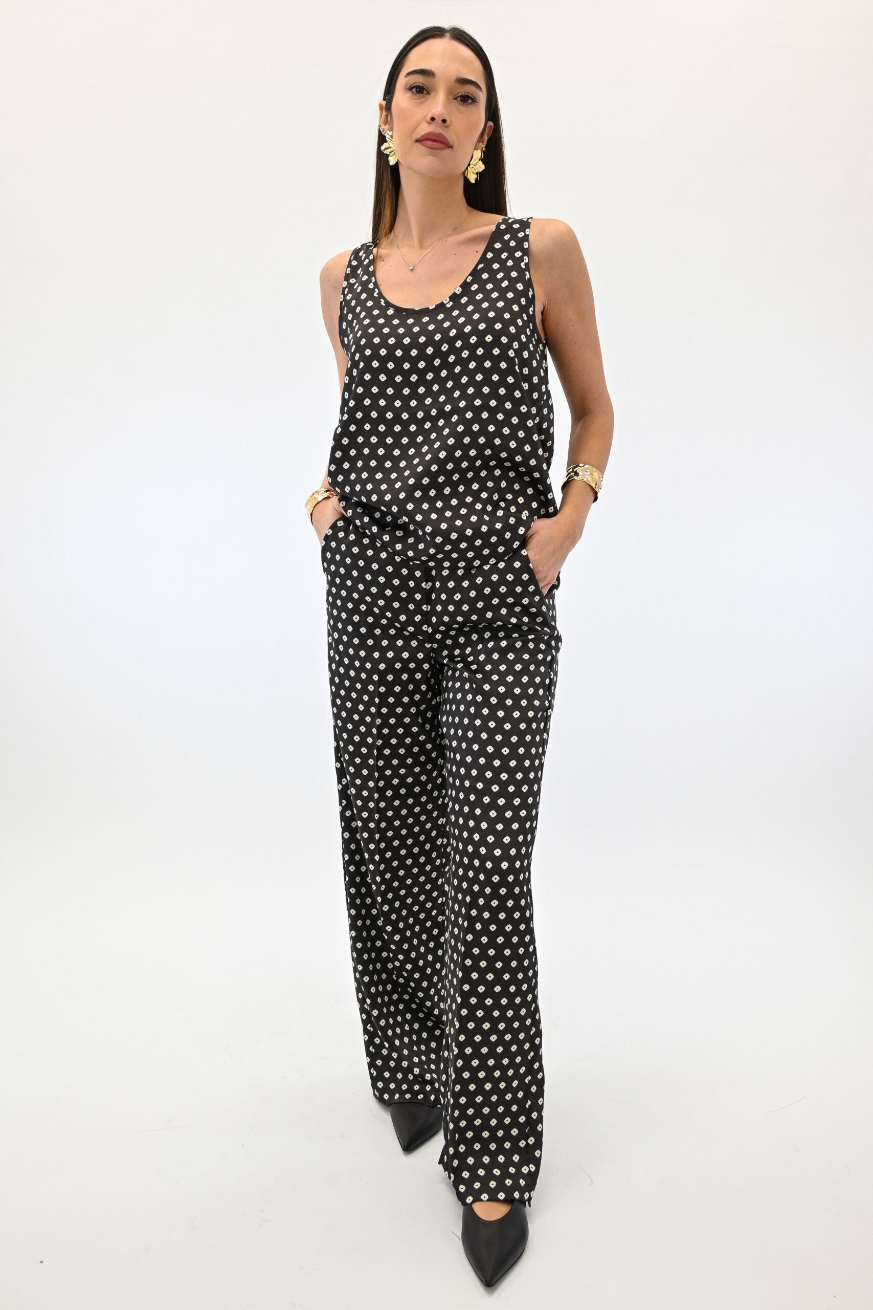 Emme Marella pantalone in fantasia