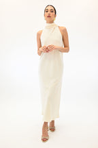 MARELLA 365 abito lungo bianco smanicato