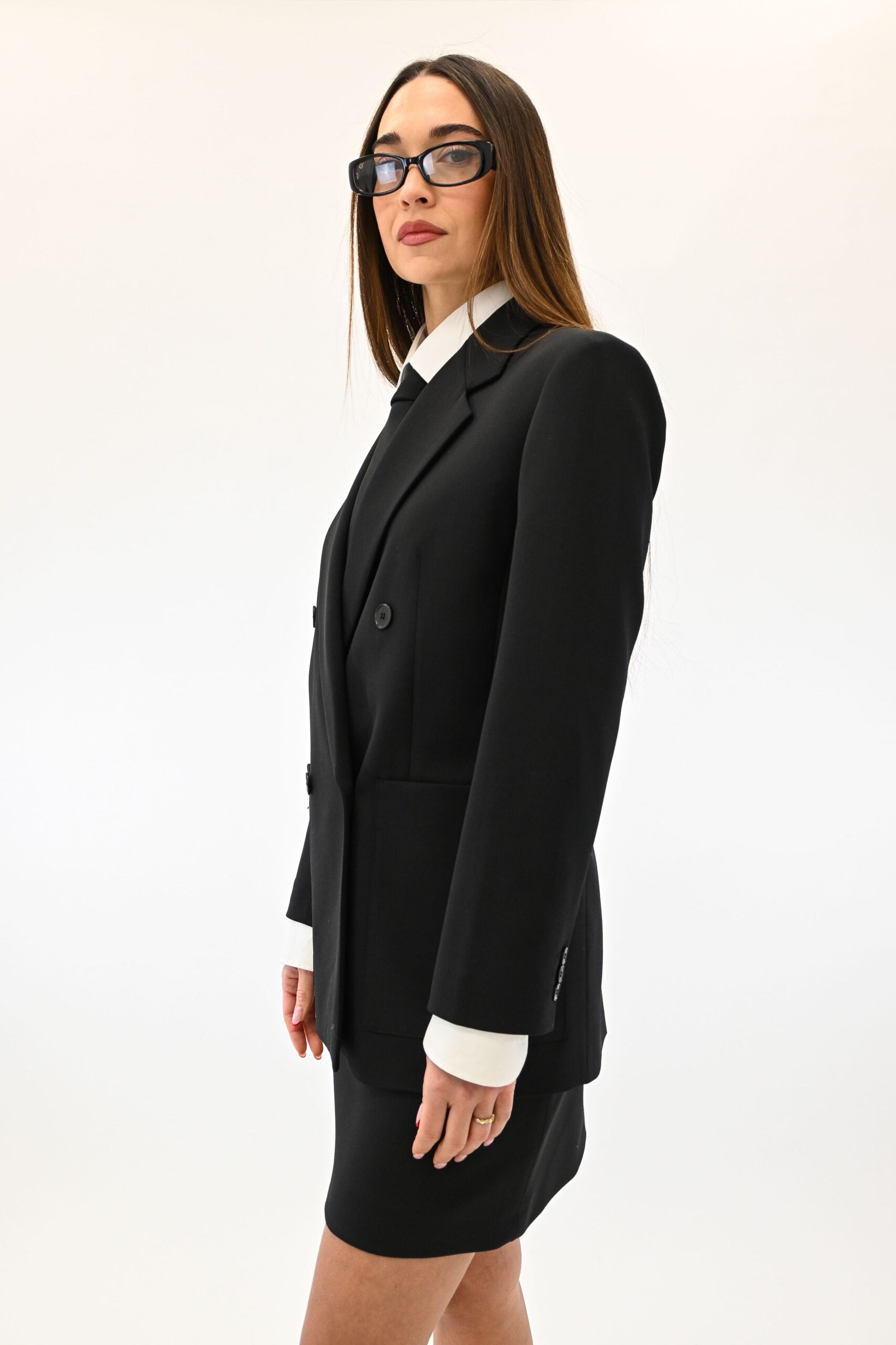 Weekend Max Mara giacca nera doppio petto