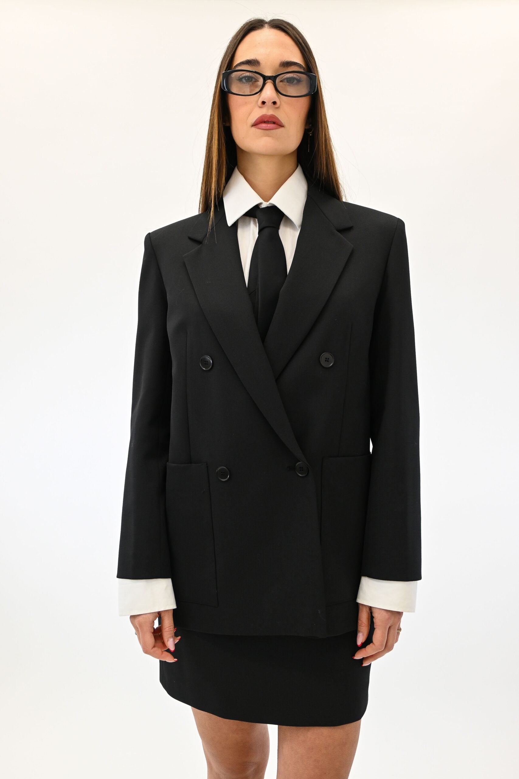 Weekend Max Mara giacca nera doppio petto