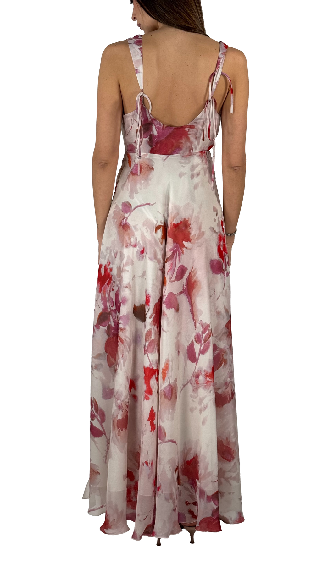 Abito scollo a V floreale - Hanita